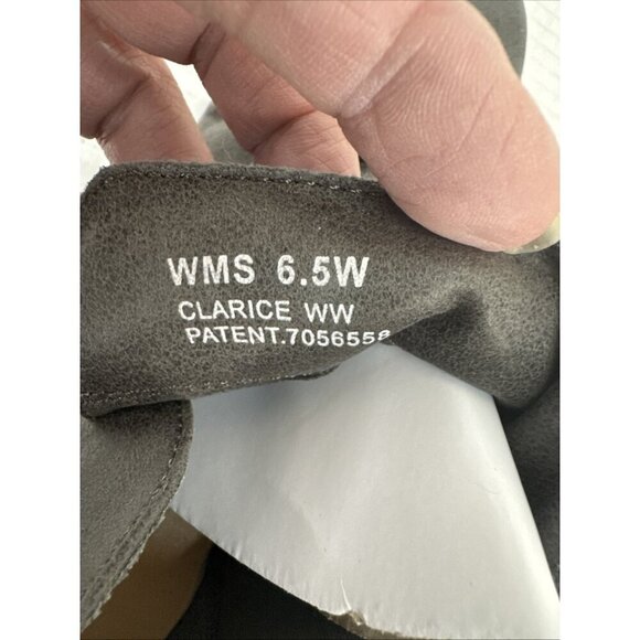 Report Clarice Women's 6.5 Wide  Heeled Short Bootie Gray NWOB + Small Flaw - Picture 11 of 16